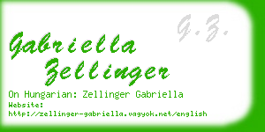 gabriella zellinger business card